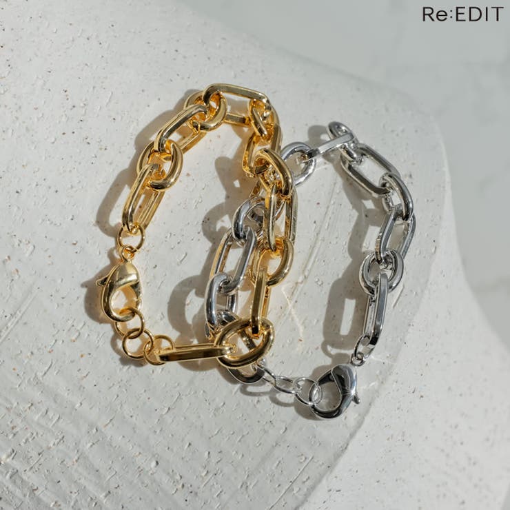 Re:EDIT オーバルリングチェーンブレスレット アクセサリー shoplistselect-10503124 SHOPLIST パッケージ画像
