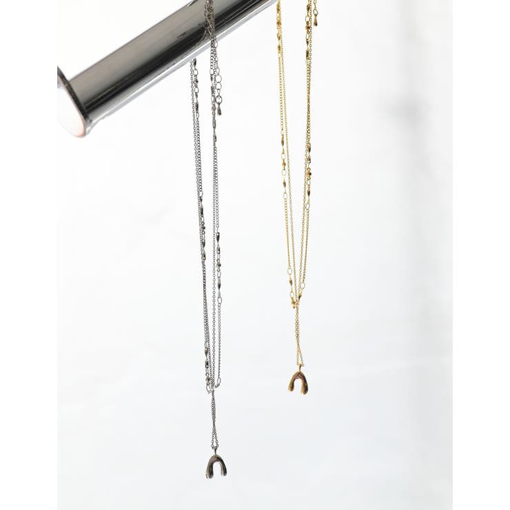 Re:EDIT アーチモチーフ付2連チェーンネックレス アクセサリー shoplistselect-10503118 SHOPLIST サンプル画像2