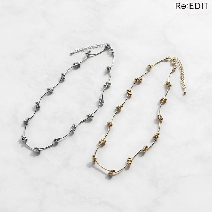 Re:EDIT バーベルチェーンネックレス アクセサリー shoplistselect-10503127 SHOPLIST パッケージ画像