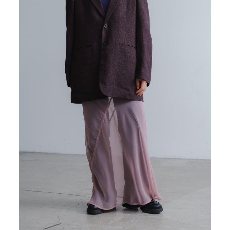 PAL GROUP OUTLET Organdy layering skirt スカート