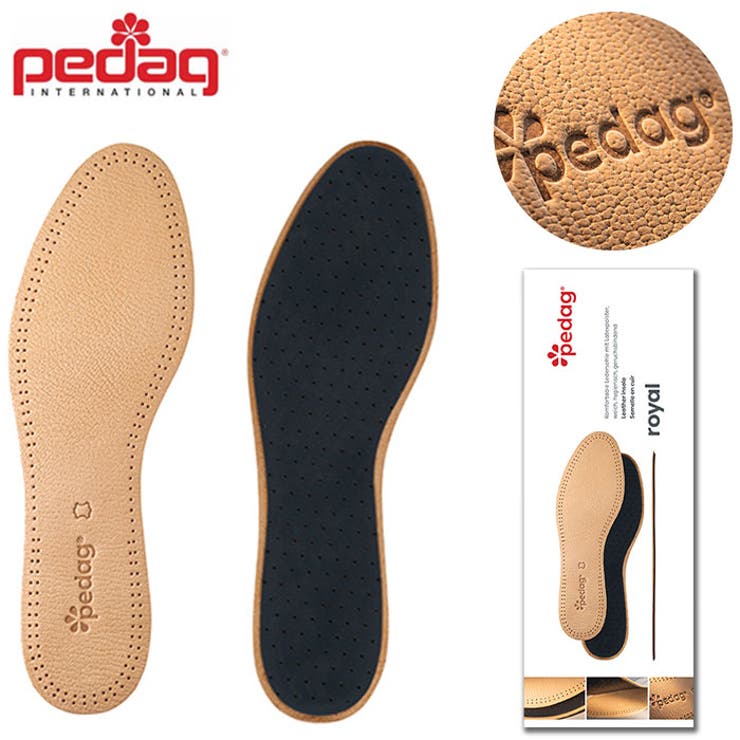BACKYARD FAMILY ぺダック インソール ぺダッ 本革豚 定番 消臭 吸湿 中敷き ロイヤル Pedag ペダッグ Pedaq シューズ・靴
