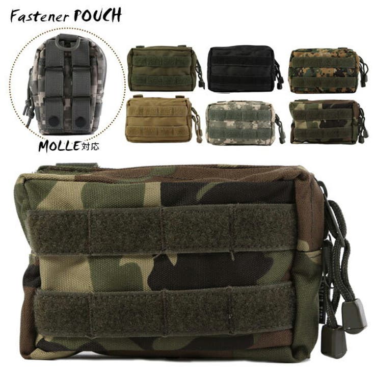 BACKYARD FAMILY MOLLE ポーチ スマホ ウエストポーチ 定番 ベルト通し ミリタリー メンズ ウエストバッグ ポーチ B5901 バッグ・鞄