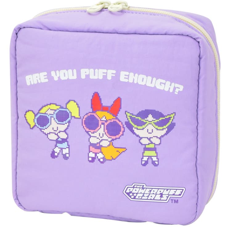 AVVENTURA 파워 퍼프 걸스 스퀘어 파우치 소품 넣어 파우치 나일론 경량 THE POWERPUFF GIRLS MPPG-196 가방 가방