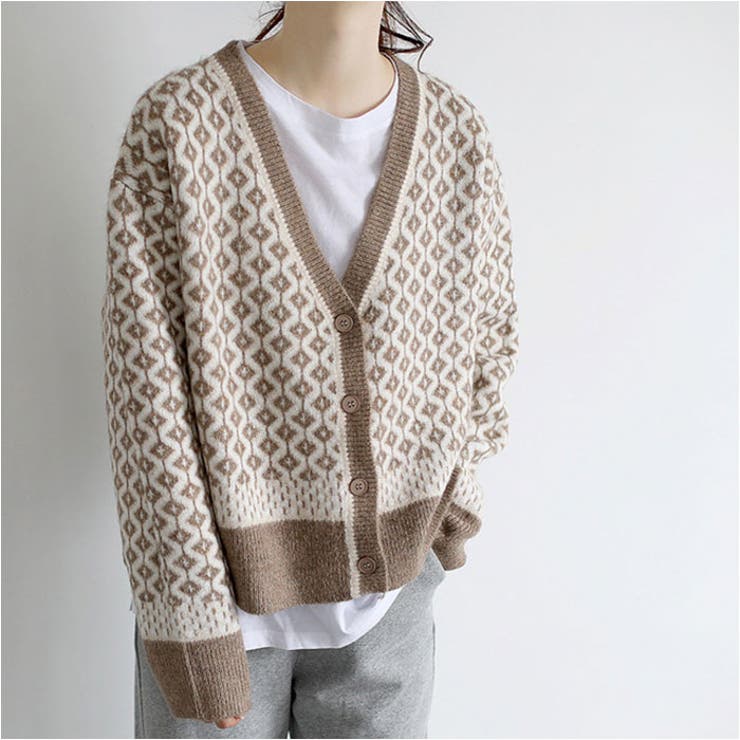 【10％OFFクーポン！2/10(火)1:59まで】BACKYARD FAMILY カーディガン レーディス 秋冬春 ktop4123 トップス