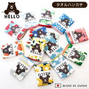 【8/11まで5%OFFクーポン】BACKYARD FAMILY HELLO BEAR タオルハンカチ A293 小物