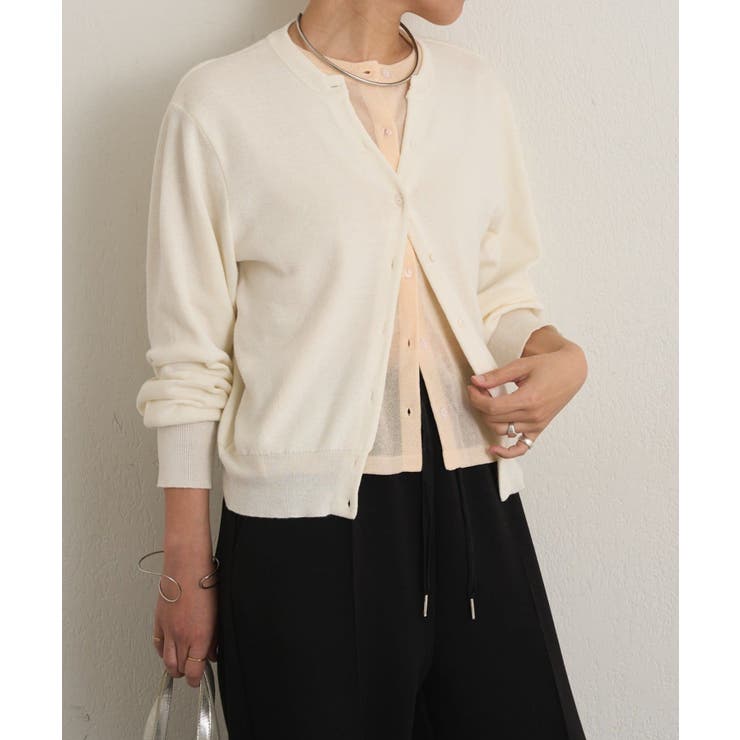 PAL GROUP OUTLET 【Omekashi】レイヤードニットカーディガン トップス