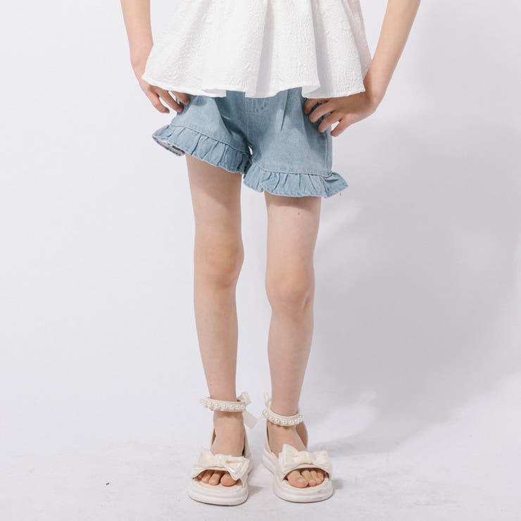 URBAN CHERRY デニムフリルショートパンツ パンツ・ズボン