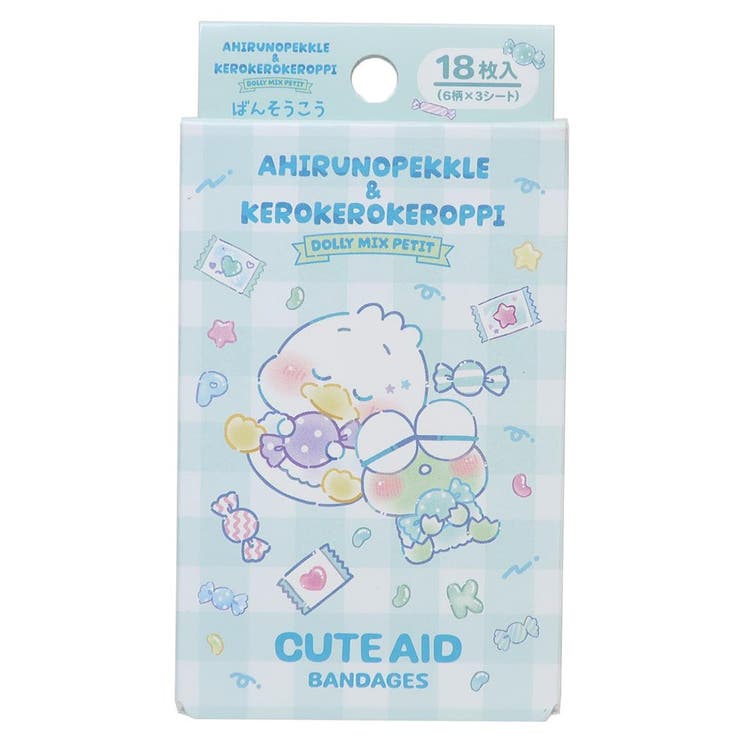 cinemacollection あひるのペックル＆けろけろけろっぴ 絆創膏 ばんそうこう DollyMix サンリオ サンタン 救急 かわいい 日本製 キャラクター グッズ その他