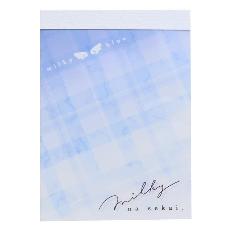 cinemacollection milky blue メモ帳 ミニミニメモ チェック カミオジャパン 新学期準備文具 かわいい グッズ その他