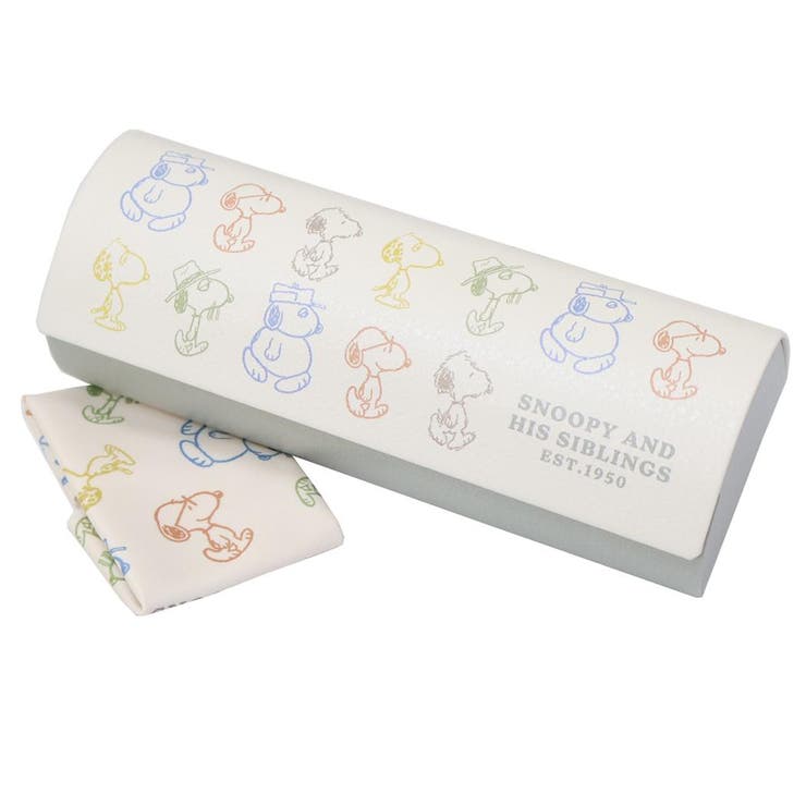 【10％OFFクーポン！5/7(木)9:59まで】cinemacollection スヌーピー 眼鏡ケース クロス付きメガネケース HIS SIBLINGS ピーナッツ カミオジャパン ハードタイプ プレゼント キャラクター グッズ 小物cinemac