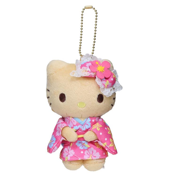 cinemacollection ハローキティ マスコット ミニぬいぐるみボールチェーン 日焼け着物 サンリオ ナカジマ プレゼント キャラクター グッズ 小物