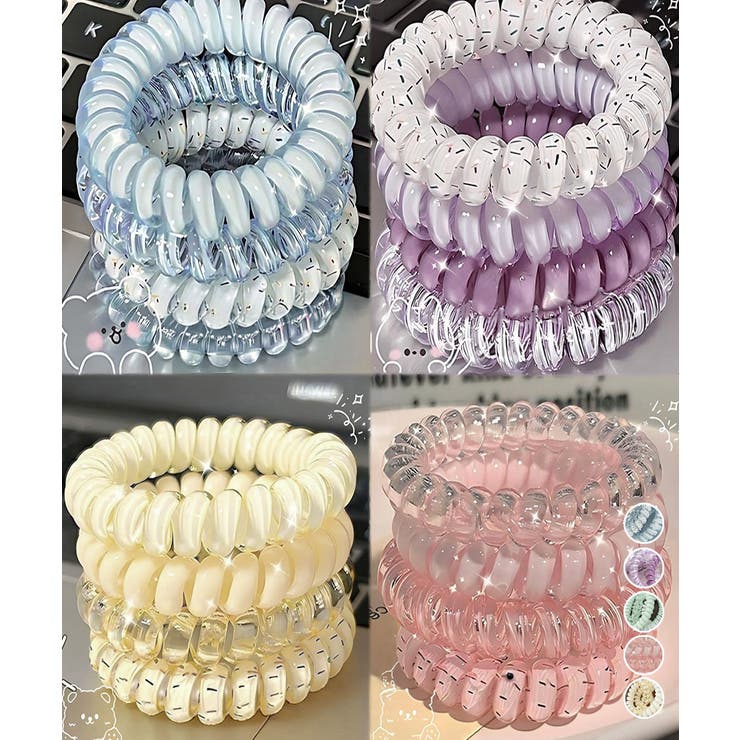【10％OFFクーポン！5/7(木)9:59まで】Miniministore クリアヘアゴム透明感ヘ ...