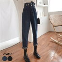 【5%OFFクーポン 9/11 1:59まで】TwoGates パンツ デニムパンツ ジーンズ ボトムス ビジュー ハイウエスト オールシーズン レディース パンツ・ズボン