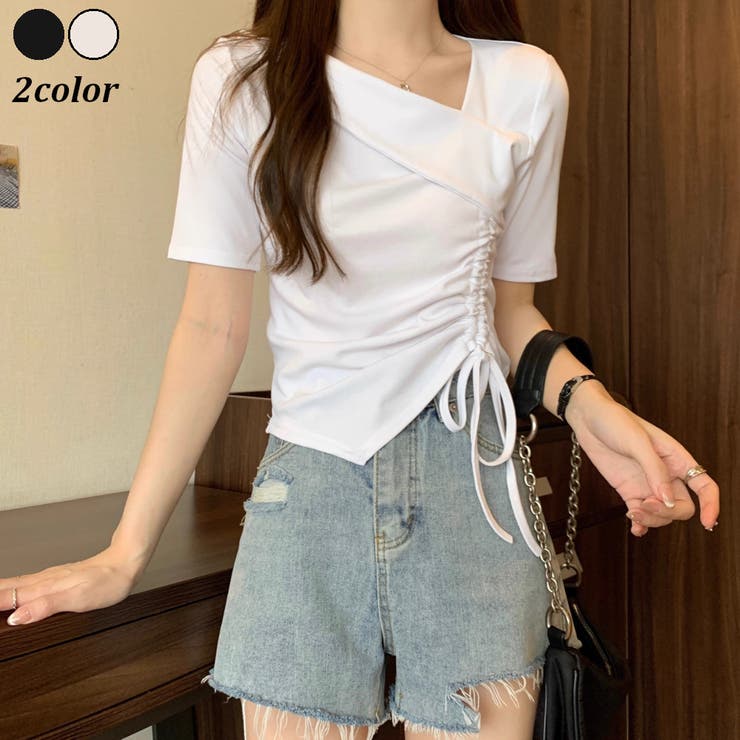 【10％OFFクーポン！3/26(木)1:59まで】TwoGates カットソー Tシャツ 半袖 トップス カジュアル シンプル レディース トップス