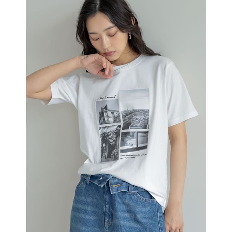 Re:EDIT [リニューアル][UVカット][接触冷感][紫外線対策]PARISシティスケープTシャツ トップス shoplistselect-10355889 SHOPLIST サンプル画像2