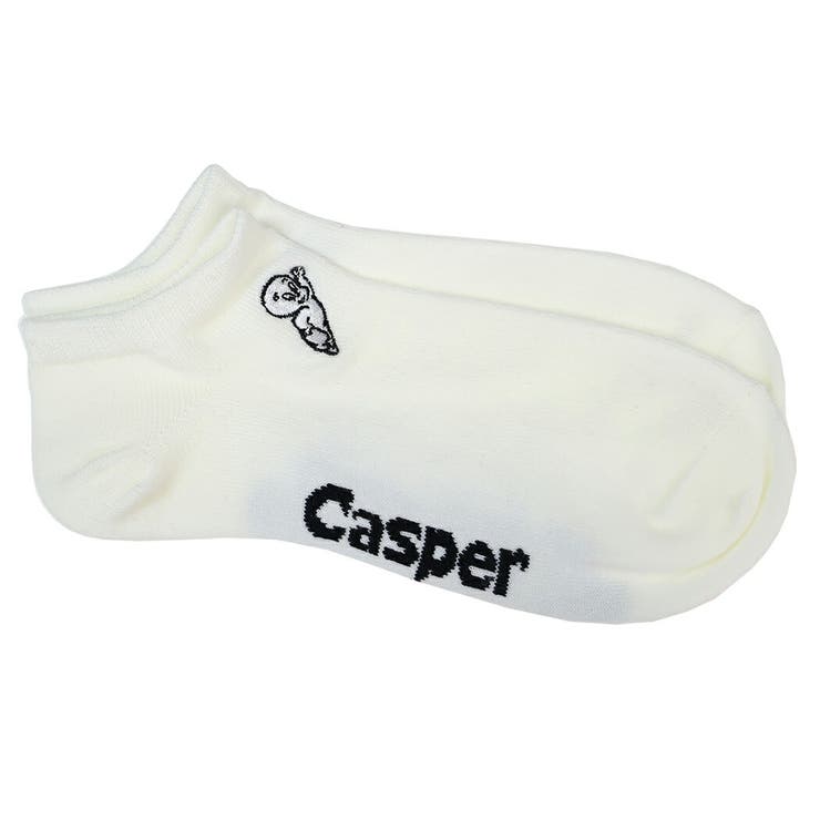 【10％OFFクーポン！5/7(木)9:59まで】cinemacollection Casper 女性用靴下 レディース ワンポイント刺繍アンクルソックス ホワイト キャスパー ウイックス その他cinemacollection Casper 女性用靴