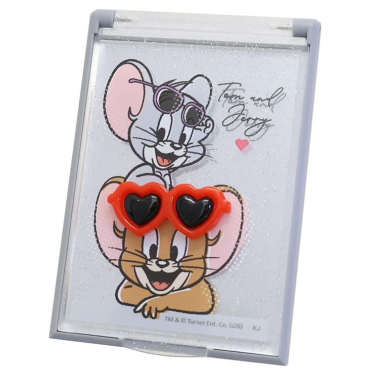 【10％OFFクーポン！5/7(木)9:59まで】cinemacollection トムとジェリー 手鏡 サングラス付きミラー Best Looking ワーナーブラザース カミオジャパン コンパクトミラー キャラクター グッズ 小物cinemacol