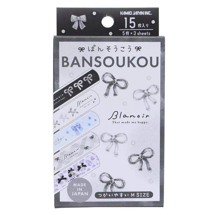 cinemacollection blanoir 絆創膏 ばんそうこう Mサイズ メタリックリボン カミオジャパン 衛生用品 傷直し グッズ その他