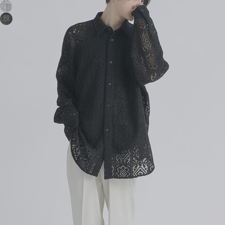 REGIEVO メッシュドルマンシャツ トップス