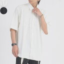 【10%OFFクーポン!11/27(木)1:59まで】REGIEVO レースチェストショートスリーブシャツ トップス