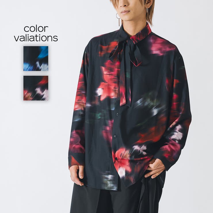 【10％OFFクーポン！11/11 (火)1:59まで】REGIEVO プリントシャツ トップスのサムネイル