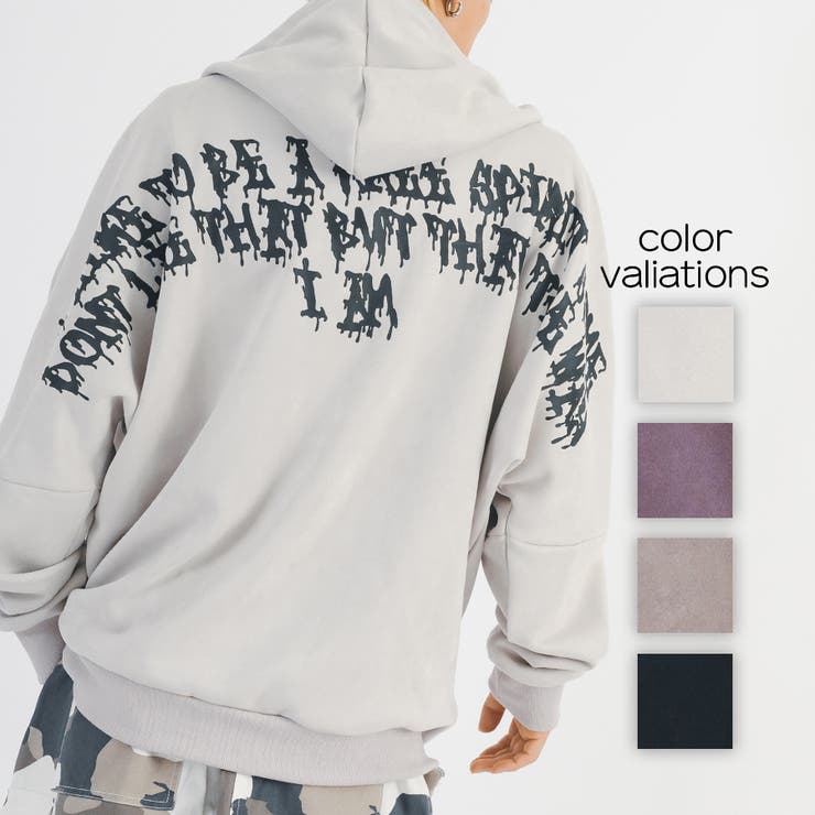 REGIEVO エコスエード パーカー メンズ ストリート系 ビッグシルエット トップス