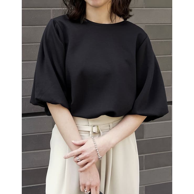 Re:EDIT [UVカット][接触冷感][シワになりにくい]マシュマロポンチ半袖バルーンスリーブトップス トップス shoplistselect-10509682 SHOPLIST サンプル画像3