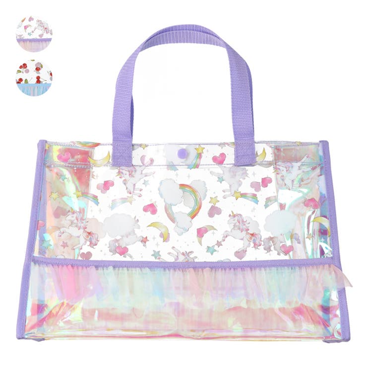 【10％OFFクーポン！5/27(水)1:59まで】こどもの森e-shop 【WEB限定】チュールフリル付プールバッグ 水着