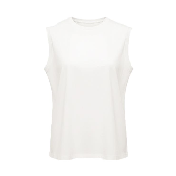 coca シンプルで着回し力抜群 COTTON from the U.S.ノースリーブシャツ トップス