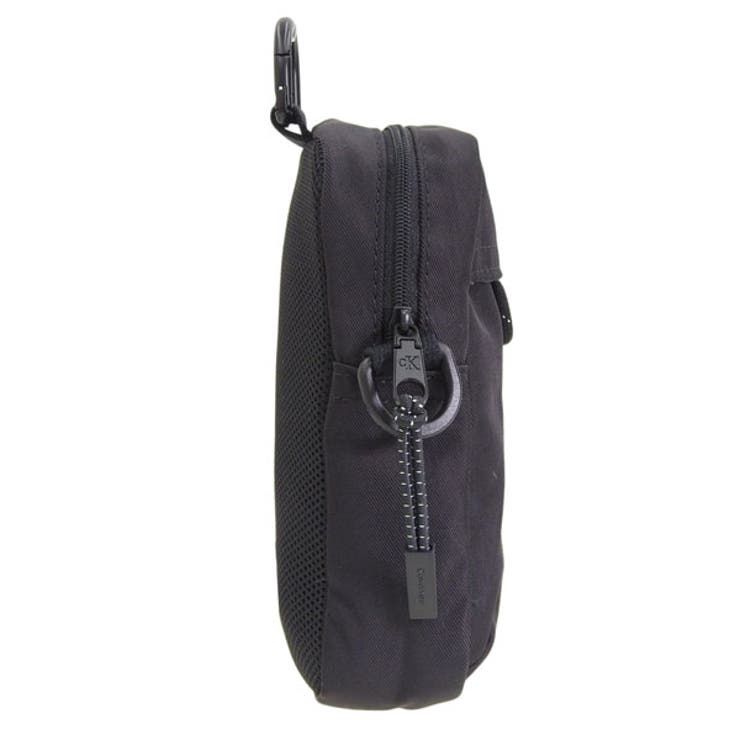 Riverall CALVIN KLEIN カルバンクライン バッグ メンズ レディース ショルダーバッグ ナイロン ブラック BOLD LOGO NYLON SLIM REPORTER LV04D3231G-BLACK CALVIN KLEIN バッグ 3