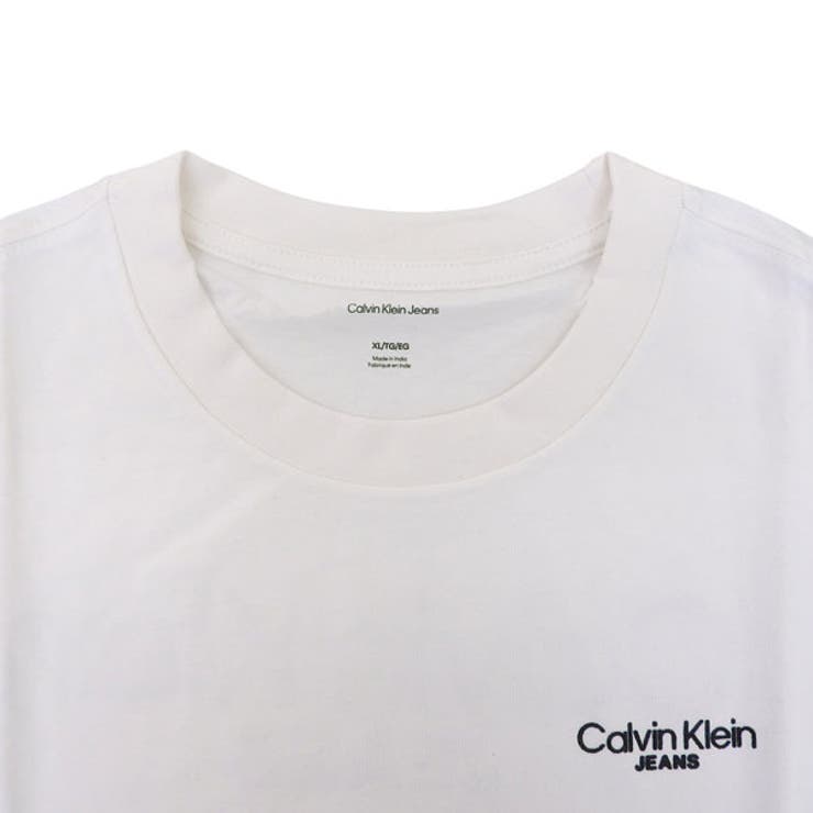 Riverall CALVIN KLEIN カルバンクライン Tシャツ メンズ カットソー 半袖 M コットン ホワイト LV04RD825GWHM CALVIN KLEIN トップス 3