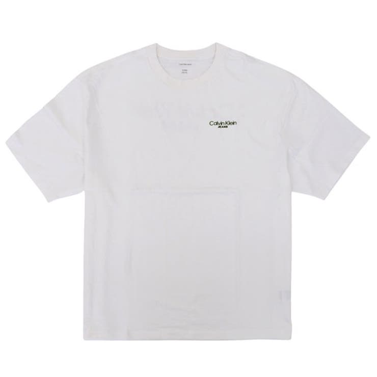 Riverall CALVIN KLEIN カルバンクライン Tシャツ メンズ カットソー 半袖 L コットン ホワイト LV04RD825GWHL CALVIN KLEIN トップス