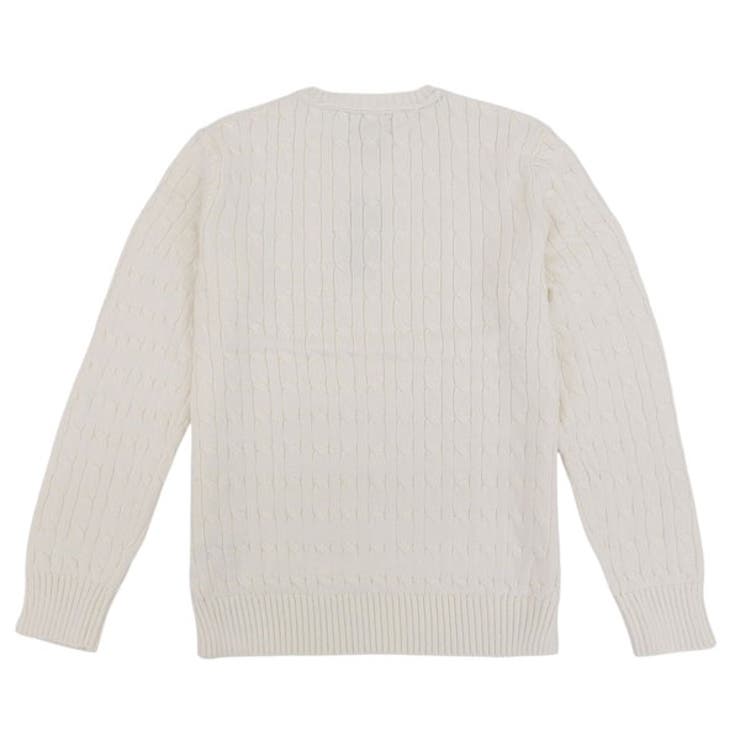 Riverall RALPH LAUREN ラルフローレン ニット セーター 長袖 USボーイズ メンズ レディース L(14-16) コットン ホワイト C CORE 323702674024LWH RALPH LAUREN トップス 2