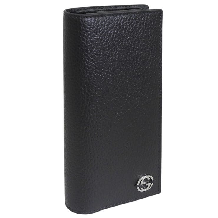 Riverall GUCCI グッチ 財布 メンズ 長財布 アウトレット レザー ブラック O MW ...