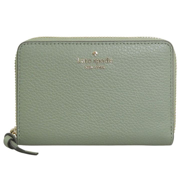 Riverall KATE SPADE ケイトスペード 財布 レディース 二つ折り財布 アウトレット レザー オリーブグリーン KNATT MED WALLET KN730-300 KATE SPADE 財布 2