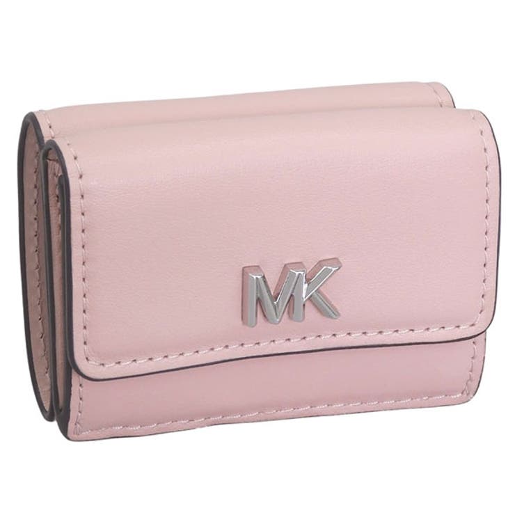 Riverall MICHAEL KORS マイケルコース 財布 レディース 三つ折り財布 アウトレット レザー ピンク 32S5S5QD1L-696 MICHAEL KORS 財布