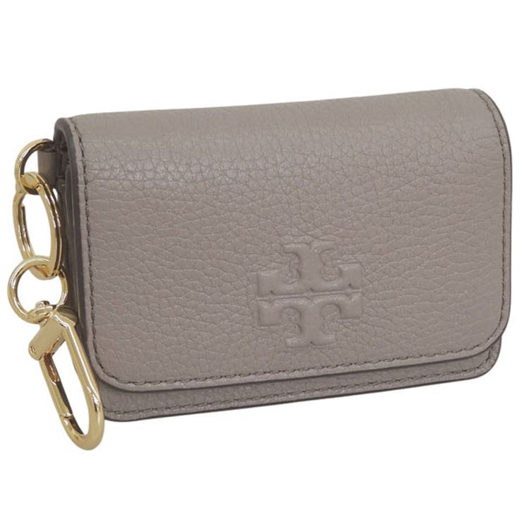 Riverall TORY BURCH トリーバーチ カードケース レディース アウトレット コインケース 小銭入れ パスケース 定期入れ レザー グレージュ THEA FLAP CARD CASE 159428-082 TORY BURCH 小物