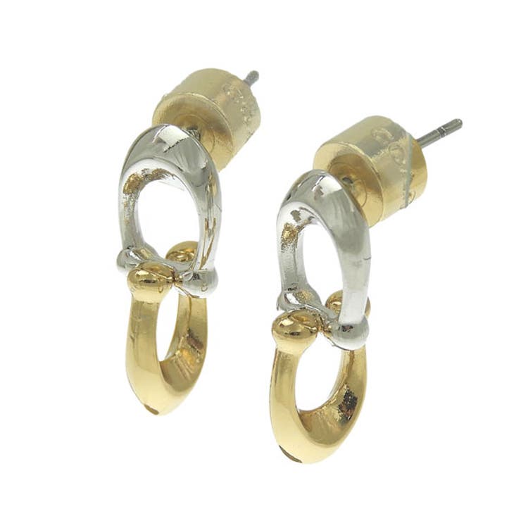 Riverall COACHコーチ アクセサリー レディース ピアス ゴールド×シルバー 37351443TWO974 COACH アクセサリー