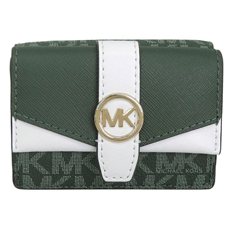 Riverall MICHAEL KORS マイケルコース 財布 レディース 三つ折り財布 アウトレット ダークグリーン 35R6GGRD0B-321 MICHAEL KORS 財布 2