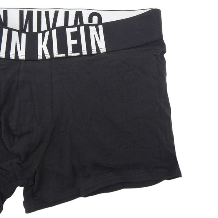 Riverall CALVIN KLEIN カルバンクライン ボクサーパンツ 下着 アンダーウェア 3枚セット メンズ S ブラック Intense Power Cotton Stretch TRUNK 3PK NB3608BLACKS CALVIN K 3