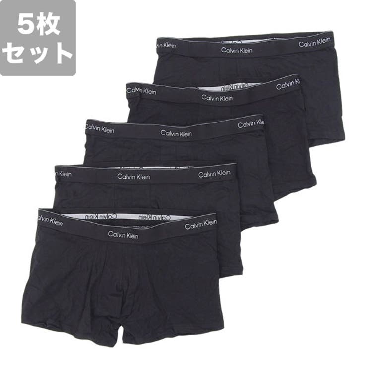 Riverall CALVIN KLEIN カルバンクライン ボクサーパンツ 下着 アンダーウェア 5枚セット メンズ XL ブラック Icon Cotton Stretch 5 Pack Trunks NB4393BKBKXL CALVIN KLEIN