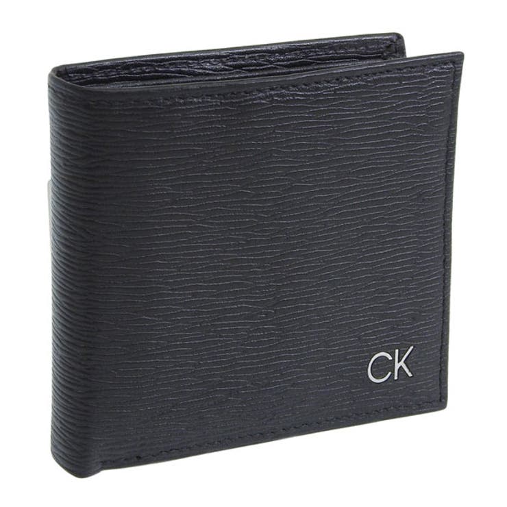 Riverall CALVIN KLEIN カルバンクライン 財布 メンズ 二つ折り財布 レザー ブラック BILLFOLD W/COIN POCKET 31CK130008 CALVIN KLEIN 財布