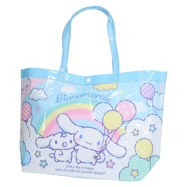 【10％OFFクーポン！5/27(水)1:59まで】cinemacollection シナモロール プールバッグ ビニールバッグ サンリオ ビーチバッグ 海プール レジャー用品 キャラクター グッズ 水着