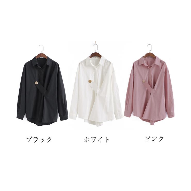 【10％OFFクーポン！9/11(金)1:59まで】Aimoon シャツブラウス レディース 韓国 春秋 オフィスカジュアル トップス shoplistselect-10096814 SHOPLIST サンプル画像2