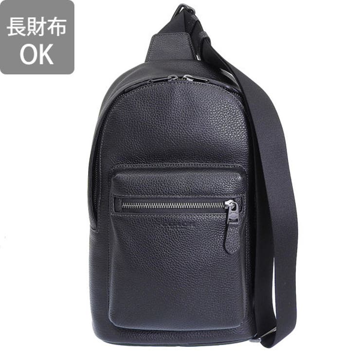 Riverall COACH コーチ バッグ メンズ ボディバッグ スリングバッグ アウトレット レザー ブラック ウエストパック CY206QBBK COACH バッグ・鞄 2