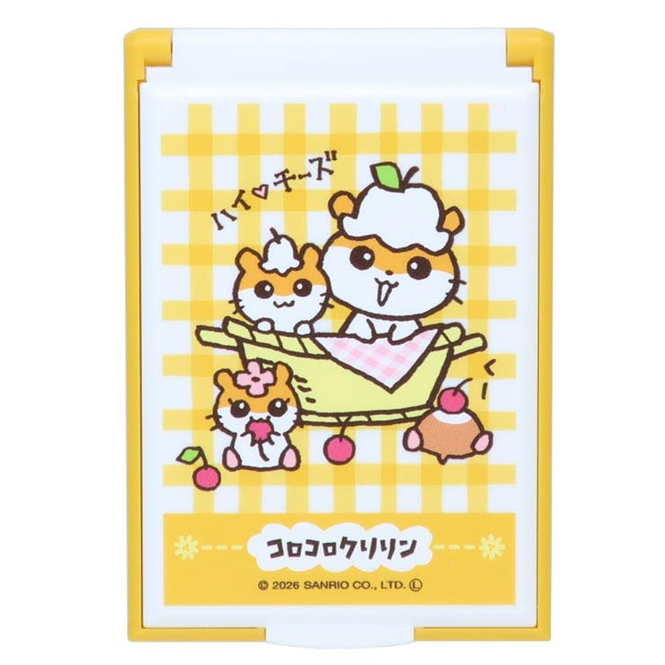 【10％OFFクーポン！5/7(木)9:59まで】cinemacollection コロコロクリリン 手鏡 カードミラーS サンリオ カミオジャパン コンパクトミラー キャラクター グッズ 小物