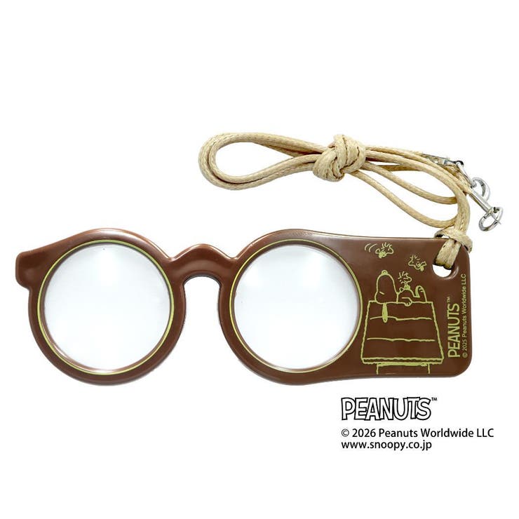 【10％OFFクーポン！5/7(木)9:59まで】cinemacollection スヌーピー 拡大鏡 メガネ型ルーペ G BR ピーナッツ フィールドワーク プレゼント キャラクター グッズ その他