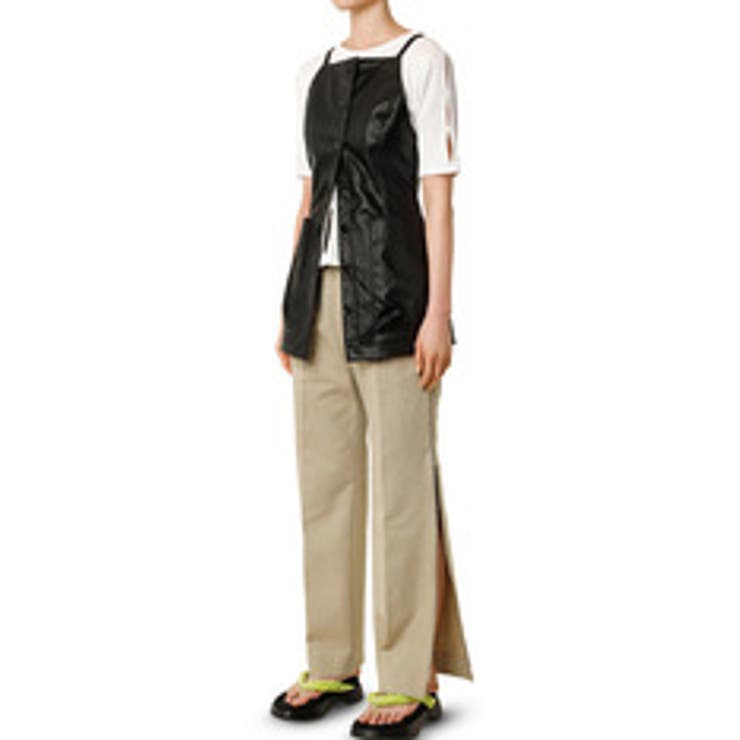 LE CIEL BLEU outlet Faux Leather Cami Top トップス