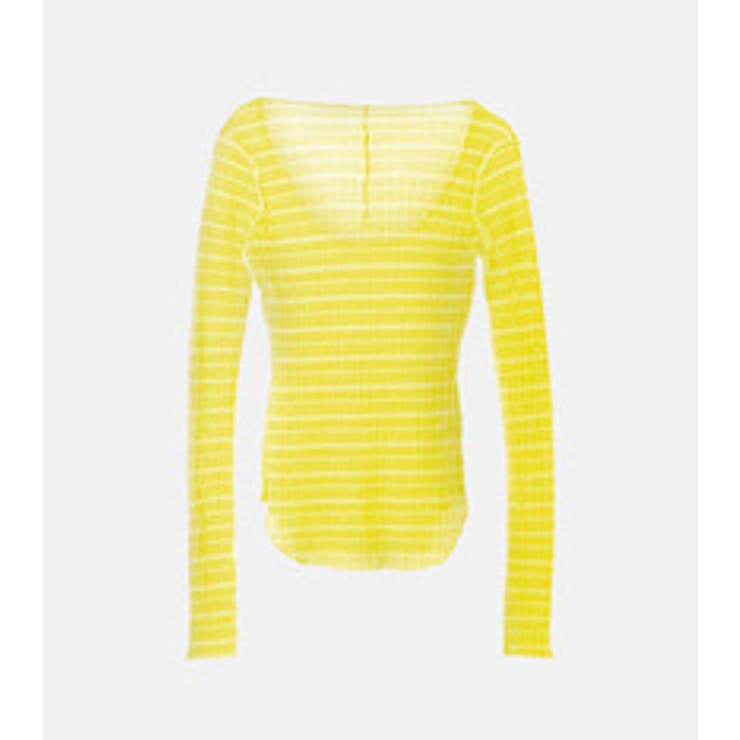 【10％OFFクーポン！5/27(水)1:59まで】LE CIEL BLEU outlet Teleco Rib Border Tops トップス
