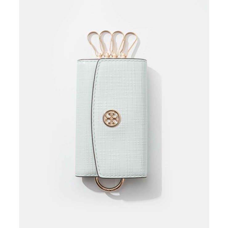 【10％OFFクーポン！5/7(木)9:59まで】U-STREAM トリーバーチ TORY BURCH Robinson ロビンソン CROSSHATCHED KEY CASE クロスハッチ キーケース 158688 キーケース レディース 小物 小物